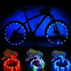 2pcs Led Bicycle Bike Cycling Rim Lights Manual Open   Close Wheel Light String