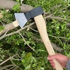German-style Italian Tree Felling Axe 31 25  Long Curved Ash Wooden Handle