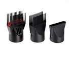 Kiss 1875 Pro Tourmaline Ceramic Hair Dryer Red Diffuser Concentrator Combs