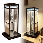 Retro British Style Mini Telephone Booth Night Light For Bedroom   Home Decor Us