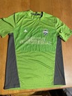 Seattle Sounders Fc Adidas Climalite Shirt Men   s L Green Mls Fan Jersey Tee