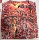 Pearl Art Kit  Japanese Style  Kimono Woman  Autumn Leaves  20x20cm