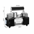 Heavy Duty Auto Air Compressor Portable Car Tire Inflator Electric Air Pump 12v