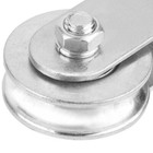 2 Pcs Lifting Pulley Travel Heavy Duty Single Rope Pulleys Fixed