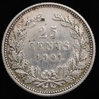 1901 A Netherlands 25 Cent