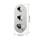 New Chrome Brass 3-way Model Shower Diverter Thermostatic Faucet Mixer Valve Tap