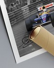 Nigel Mansell   Ayrton Senna Signed Print Photo Poster Framed F1 Formula One 1