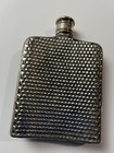 Vintage 1985 Godinger Silver Plate Whiskey Flask Flying Ducks Geese Marsh  Japan