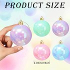  24 Pcs Pastel Candy Christmas Ball Ornaments 2 36 Inch Shatterproof Macaron 