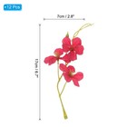 12pack Artificial Orchid Flower For Floating Candle Centerpieces Burgundy