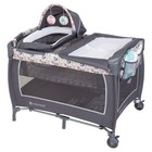 Nursery Center Playard Sturdy Full Bassinet Diaper Changer Baby Playpen 2 Wheels