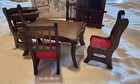 Miniature Dollhouse Lot 1 12 Scale Dining Room And Living Room Sets With Box