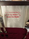 Roger   s Bros  1847 Silver Plate Flatware Set With Velvet Lined Case 