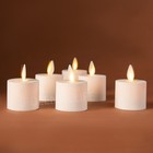 Luminara Flameless Led Battery Tea Light Candles W remote Moving Wick Set Of 6