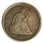 1875-s 20c Twenty Cent Piece Anacs Good 6