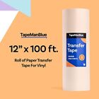 12  X 100  Roll Of Paper Transfer Tape For Vinyl Decals And Letters New 