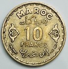 Ah1371-1952 Morocco 10 Francs Y  49 Circulated Condition