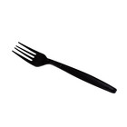 Karat Pp Plastic Heavy Weight Forks - Black - Wrapped - 1 000 Ct  U3530b
