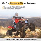 Rear Axle Shaft For Honda Trx400ex Trx400 Ex Sportrax 400 2x4 1999-2008