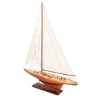 Fully Assembled Enterprise 1930 America s Cup Yacht Wood Model 25  Sailboat New
