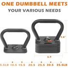 35 5 Lb Adjustable Kettlebell Handle   Weight Plates Set For Strength Training