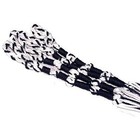 Tangled Loops Tzitzits  set Of Four  White With Blue Thread - Tassels   With