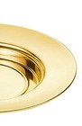 Sudbury Brass Tone Stacking Bread Plate Communion Tray  10 1 4 Inch