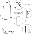 Wall Mounted 3 Tier Plate Display Rack Metal Vertical Holder