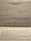 Franklin Simon   Company Letter To Mademoiselle About Sale Of Frocks Dated 1924