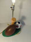 Vintage 90 s Sports Kid Spalding Baseball Football Soccer Lamp Works Super Nice 