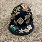 Nwt Negro League Baseball Museum Aop Embroidered Hat Fitted L 7 1 2 Navy Blue