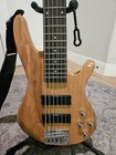 Glarry 6-string Electric Bass Guitar  Natural Wood Lacquered Finish - New