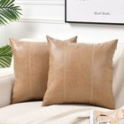Tan Decorative Throw Pillow Covers 20x20 Inch For Living Room Couch Bed  Mode   