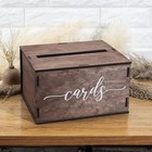 Wooden Wedding Card Box With Slot   Lid   Decorations For Reception For Weddi   