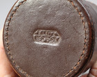 Leitz New York Lens Case For 50mm Leica Rangefinder Lens Brown Leather Clean
