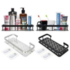 Wall-mounted Shower Caddy     Bathroom Organizer Shelf Rack  Bath Storage Holder