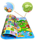 Kids Crawling 2 Side Play Mat Educational Game Soft Foam Picnic Carpet Floadabl
