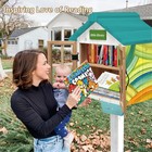 Little Library Box Outdoor Free Library Kit  Updated Double Doors Literature    