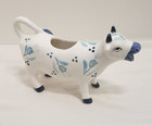 Vintage Ensco Cow Blue Tulip Delft Creamer Japan Pitcher Napco E-3801