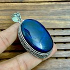 Blue Labradorite Gemstone 925 Sterling Silver Handmade Jewelry Pendant 2 05 