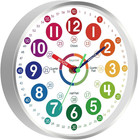 Learning Clock For Kids Telling Time Easily Teaching 8 Inch  B_multicoloured