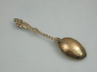 Antique 800 Silver - Gilt Serving Spoon Germany Hanau Lower Than Sterling 19c