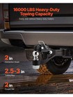 Pintle Hook 16000 Lbs Towing Capacity Hitch 2-inch Military Receiver Combination
