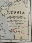 Antique 1919 Map Of Russia 15   x11   