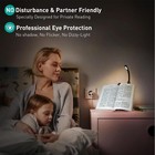 Slim Rechargeable Book Reading Light  Eye Caring Led With 4 Color Temperatures