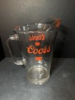 Vintage 1970s Coors Banquet Heavy Large Glass Beer Pitcher 64 Oz  Barware