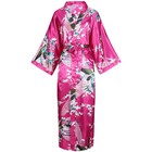 Sexy Women Long Asian Kimono Robe Wedding Bride Bridesmaid Dressing Gown S - 4xl