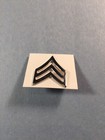 U s  Metal Rank Chevron  Sgt  - Metal Clutch Back  1 Pc  Silver Tone