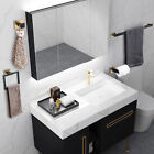 5 Pcs Bathroom Hardware Accessories Set Towel Bar Set Black Gold
