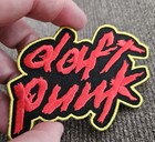 Vintage Daft Punk Embroidered Iron Sew On Patch Badge Applique Frenchdj New Rare